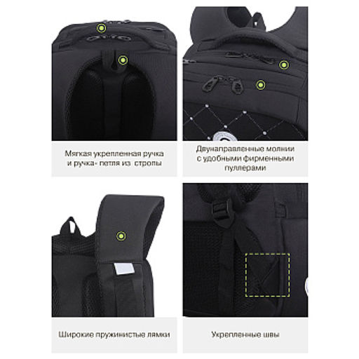 RG-666-3 Рюкзак школьный с обвесом - Grizzly фото 16