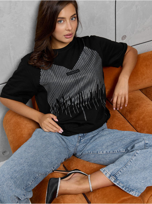 Футболка "Топ" черный женская