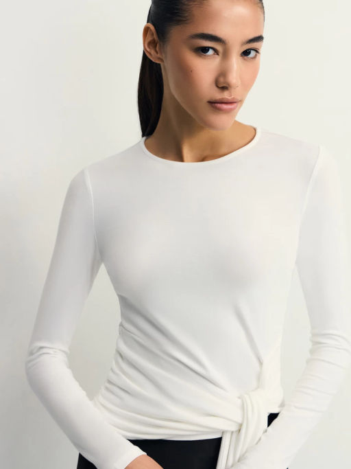 Лонгслив с декоративным узлом / Zarina фото 6