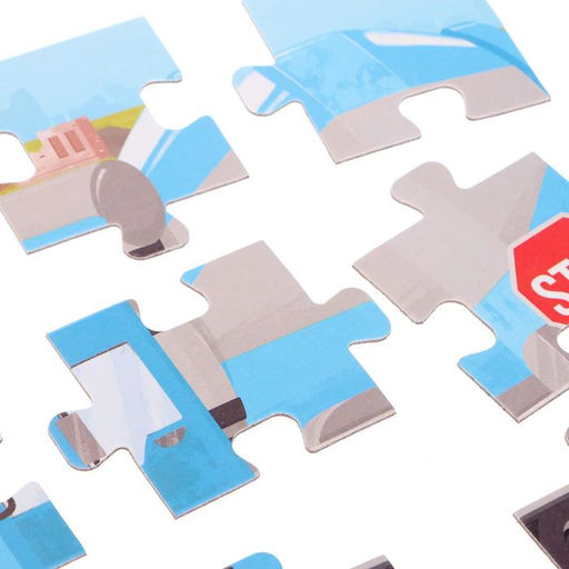 Пазлы 4 в 1 Строительная техника, 4, 6, 9, 12 элементов - Puzzle time фото 3