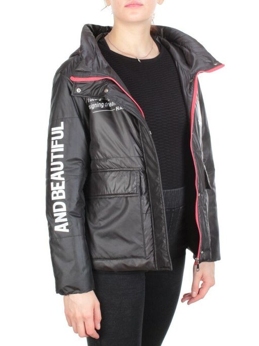 005 BLACK Куртка демисезонная женская (100 гр. синтепон) - Fashion фото 6