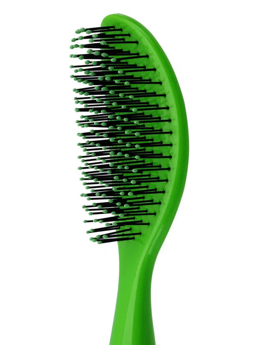 Kristaller Расчёска массажная для волос / Вогнутая 975, пластик, 22 см, салатовый
