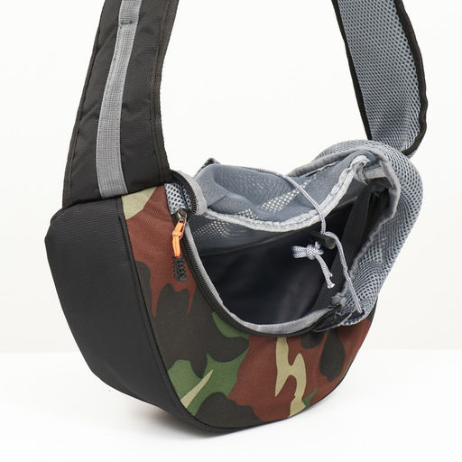 Слинг - переноска для животных, 45 х 11 х 24 см, камуфляж - Пижон фото 6