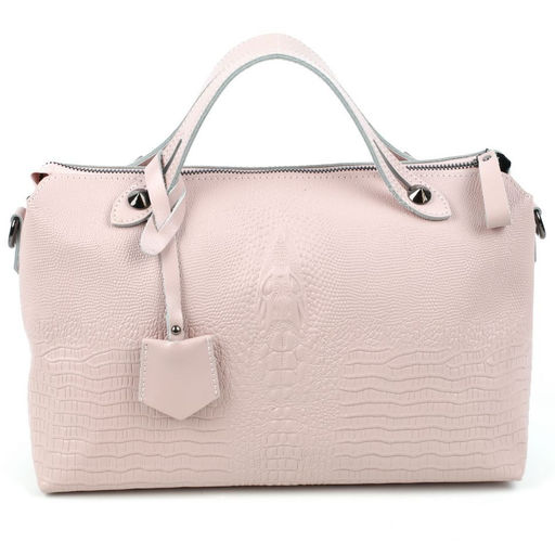 Женская кожаная сумка с ручками под крокодила 0169-12 - Cidirro фото 2