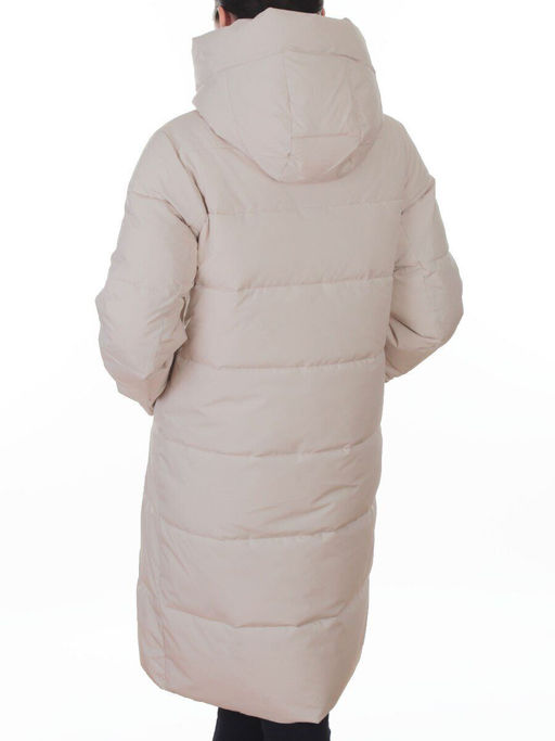 2365 BEIGE Пальто зимнее женское (200 гр. холлофайбер)