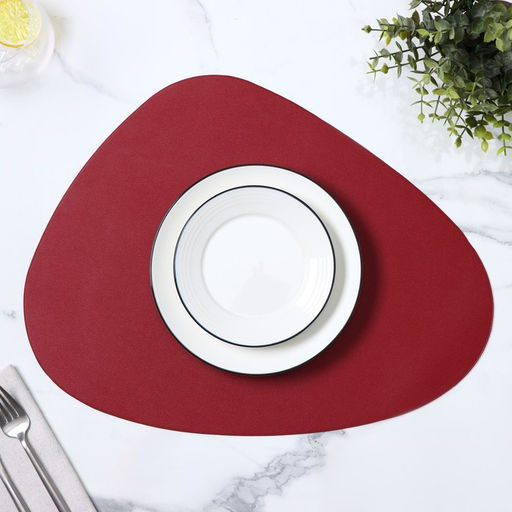 Цена за 12 шт. Салфетка сервировочная на стол Доляна «Тэм», 45×35 см, красная