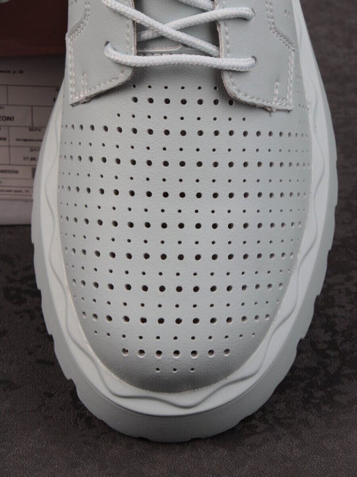 03-HY8-3D LT. BLUE Полуботинки женские (натуральная кожа)