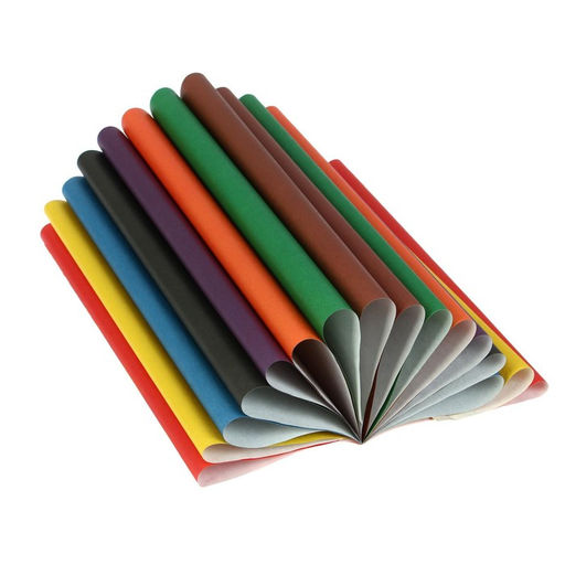 Бумага цветная А4, 16 листов, 8 цветов Calligrata, газетная, на скобе  фото 2