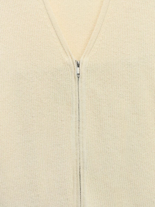 Кардиган из хлопка на молнии / Zarina  фото 3