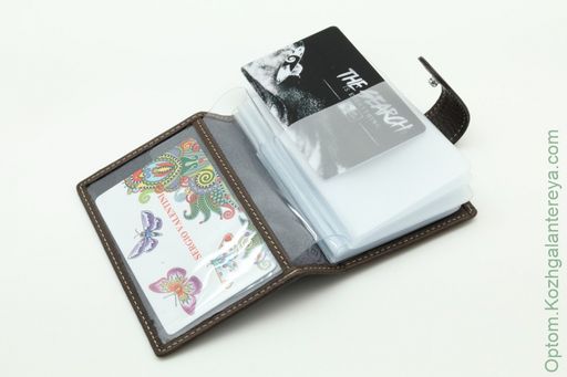 Женская кожаная визитница Sergio Valentini СВ 8036-010 фото 3