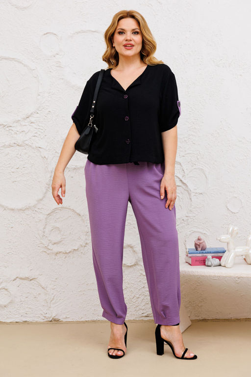 Костюм Michel Chic 1382 черный, сирень  фото 4