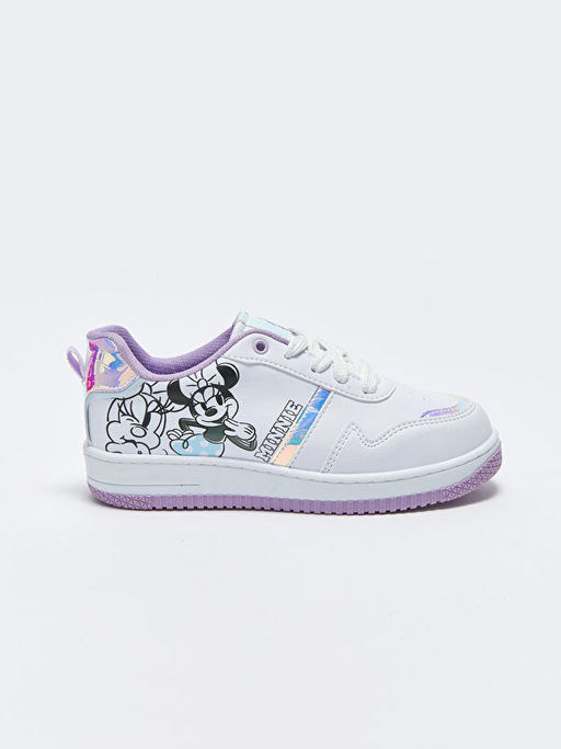 Minnie Mouse Bask?l? S?n?f?n Y?ld?z Sporcusu Spor Ayakkab?s? - Waikiki фото 2