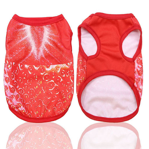 Майка для собаки "Тропикана-Яркая Клубничка" размер L (22*32*20см) Ultramarine