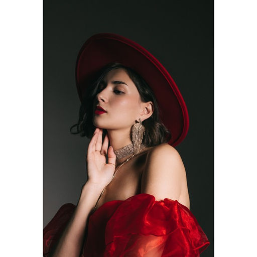 Серьги висячие со стразами Грация лесенка, цвет белый в золоте, 11см - Queen fair фото 4