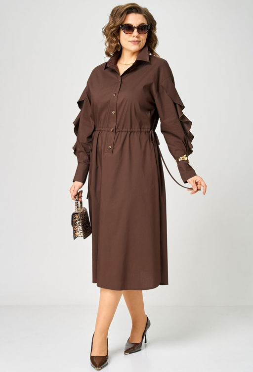 Платье EVA GRANT 7223 шоколад