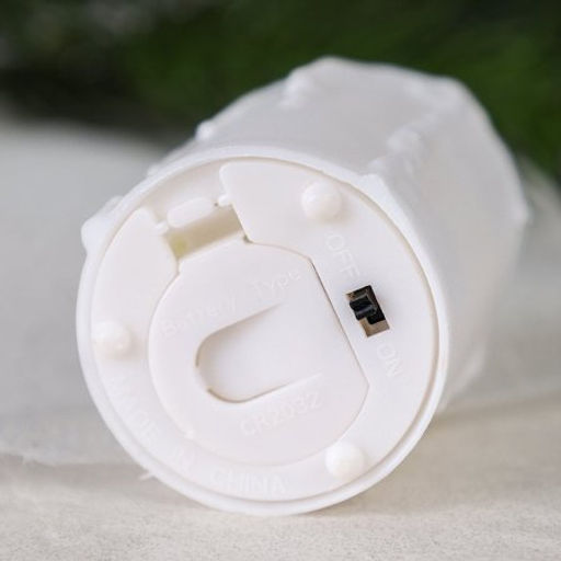 Свеча светодиодная подвижный фитиль 6 см / VFR-32 /уп 12/480/белая - Галеонтрейд фото 3