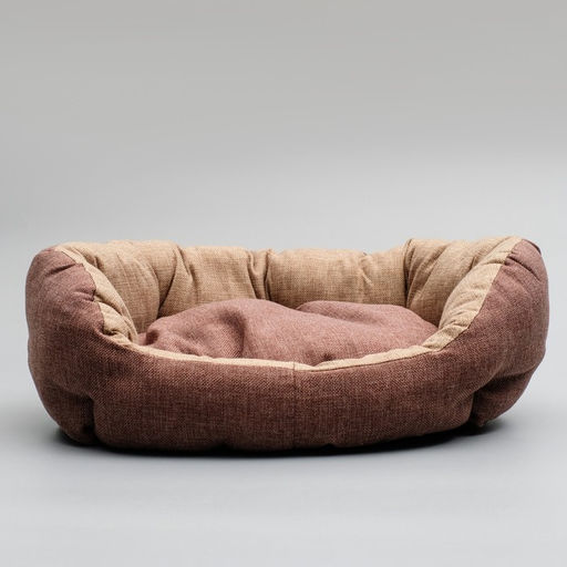 Лежанка Комфорт, 49 х 36 х 17 см, рогожка, коричневый - Simaland фото 2