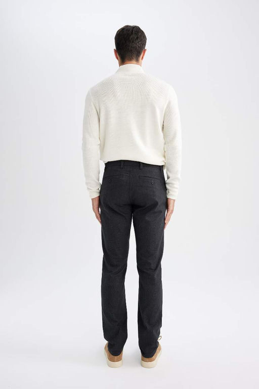 Прямые брюки чинос стандартного кроя с карманами - Defacto фото 6