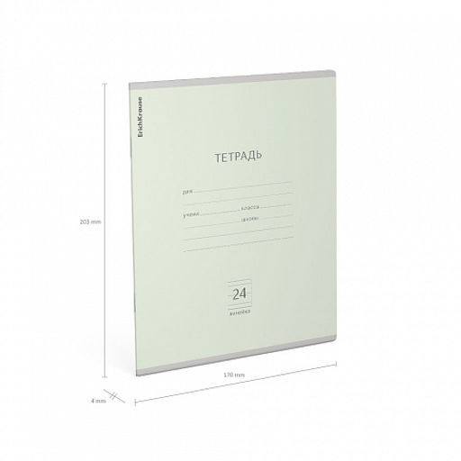 Цена за 10 шт. Тетрадь школьная ученическая ErichKrause Классика Pastel ассорти, 24 листа, линейка (в плёнке по 10 шт.)_MIX-PACK  фото 10