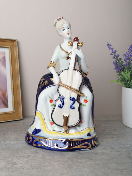 Статуэтка Дама музыкант 26 см / 170611 /уп 24/ - Галеонтрейд фото 3