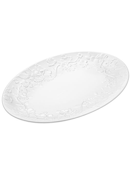 Блюдо овальное 36,5*24*3 см Цветущая сакура большое, фарфор - Elan gallery фото 5