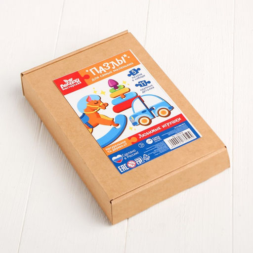 Головоломка пазл из крупных деталей Игрушки - Лесная мастерская фото 4