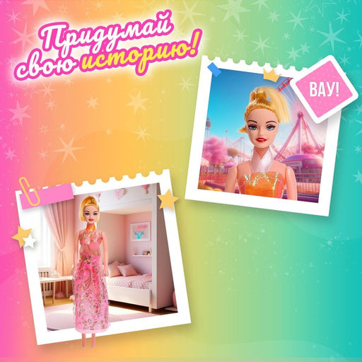 Кукла-модель Лера с набором платьев, МИКС - Simaland фото 4