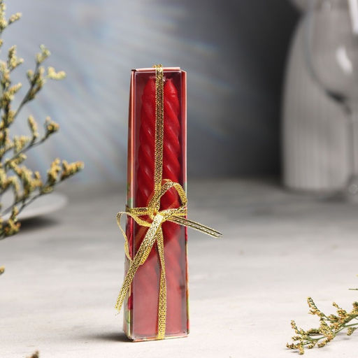 Цена за 3 шт. Набор свечей ароматических витых, 1.5×15 см, 2 шт., роза