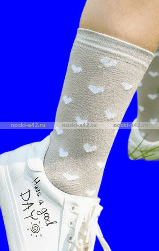 Цена за 10 пар. ЮстаТекс носки женские высокие 2с59 хлопок с лайкрой