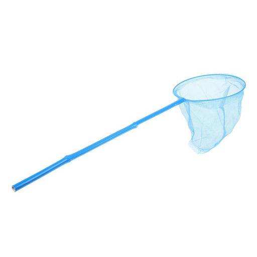 Цена за 2 шт. Сачок детский бамбуковая ручка 53 см, диаметр 20 см, МИКС