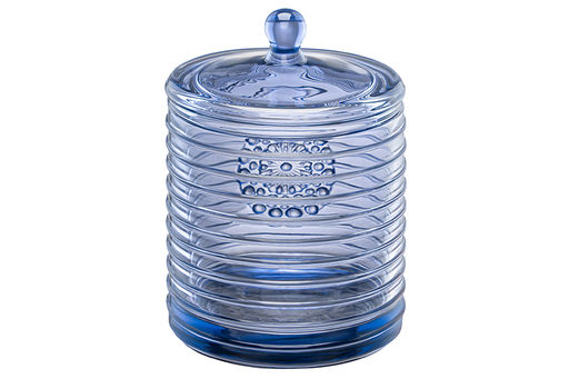 Сахарница 300 мл 8,5*8,5*12 см Медальон синий, стекло - Elan gallery фото 14
