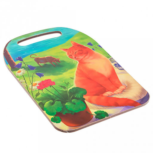 Доска разделочная деревянная Рыжий кот 29х21х0,6см (Россия) - Домашняя мода фото 2
