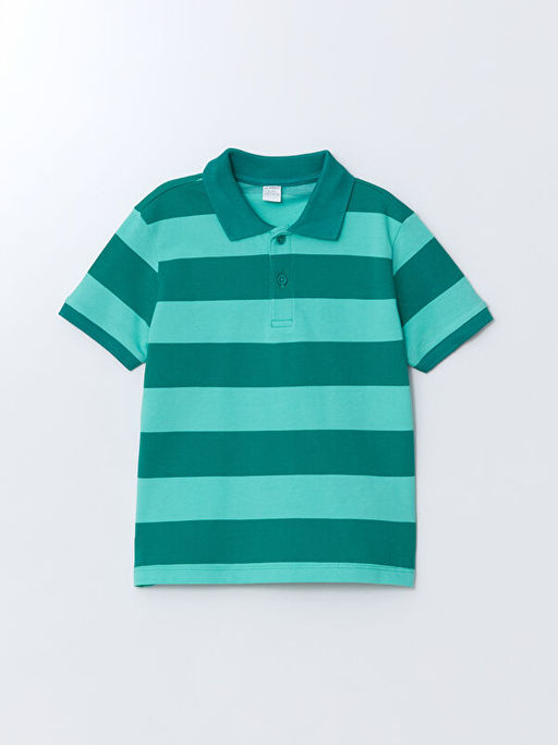 Polo Yaka ?izgili Erkek ?ocuk Ti??rt