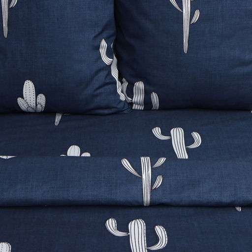 Постельное бельё Экономь и Я дуэт Кактусы, 143х215см-2шт,215х220см,70х70см-2шт, полисатин,80г/м  фото 2