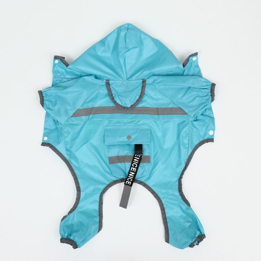 Комбинезон для собак, демисезонный с козырьком, размер 3ХL (ДС 50, Ог 67, ОШ 51 см), голубой 93812 - Simaland фото 12