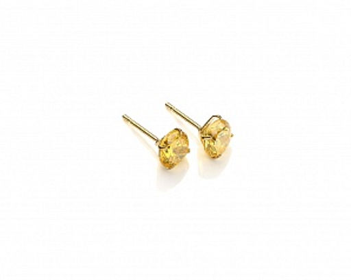 Серьги-гвоздики PR1469 -6 желтый
