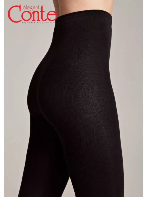 Cotton Leggings 250 (32/1) - nero - Conte elegant фото 4