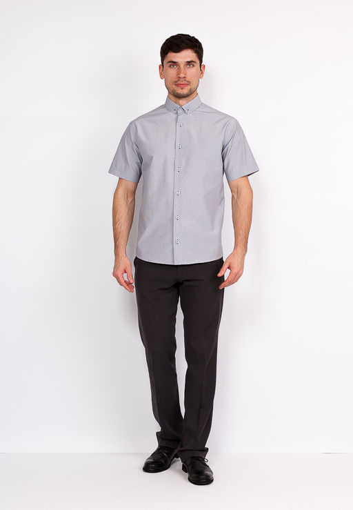Сорочка мужская короткий рукав GREG 311/109/03/KZS/b/1  фото 8