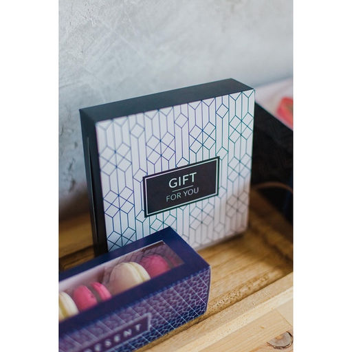 Цена за 5 шт. Кондитерская упаковка, коробка «For you», 14×14×3.5 см