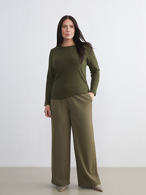 Beli Lastikli Geni? Pa?a Kad?n Pantolon