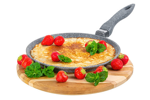 Сковорода блинная 24 см ГАРМОНИЯ ВКУСА Серый мрамор н/р, 45*25*7,5 см - Elan gallery фото 3