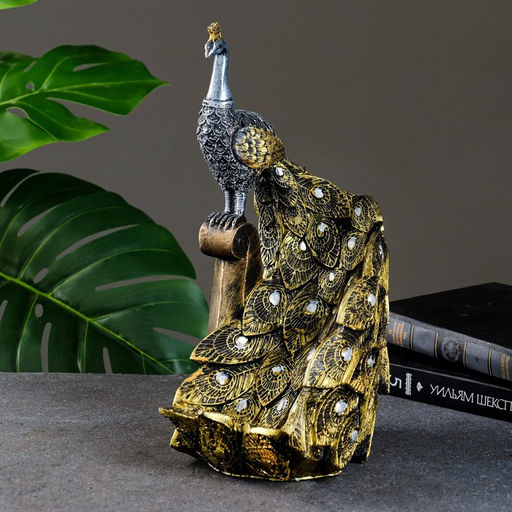 Подставка для бутылки «Павлин с хвостом», полистоун