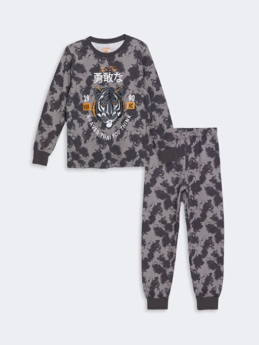 Bisiklet Yaka Erkek ?ocuk Pijama Tak?m?