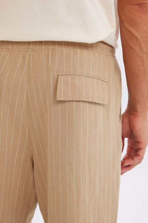 Шорты-бермуды из смесового льна Relax Fit - Defacto фото 6