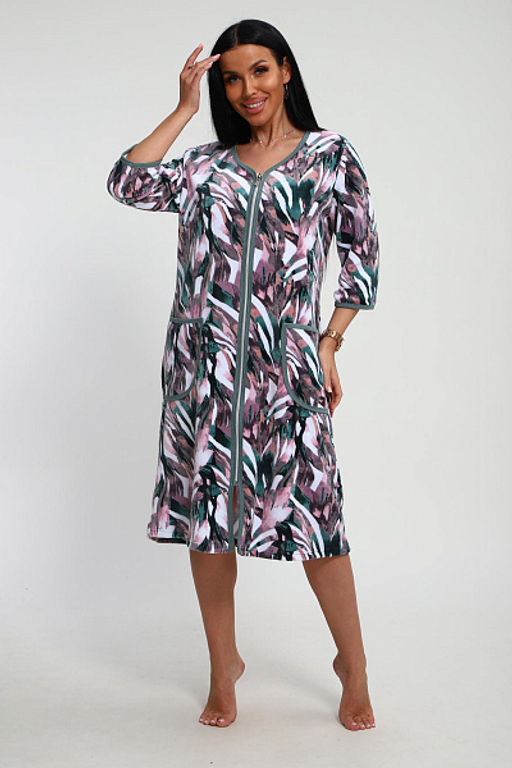 Халат велюровый на молнии (941-6) - Плиона фото 191