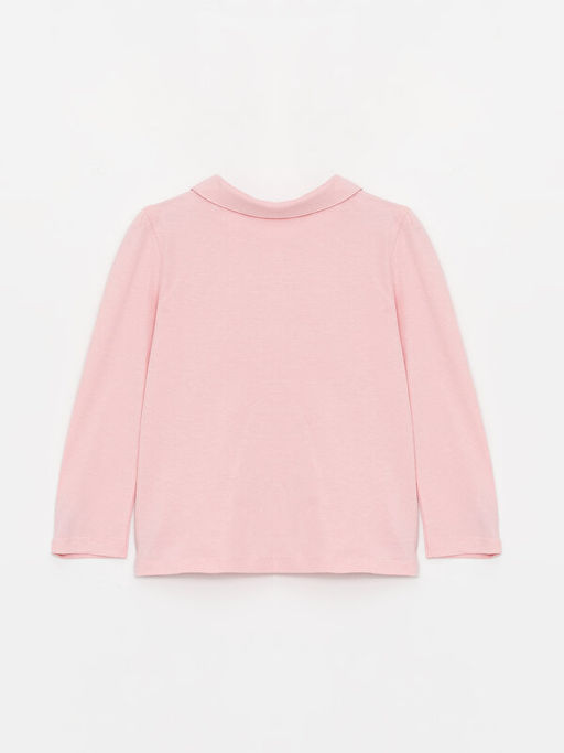 Bebe Yaka Uzun Kollu Basic K?z Bebek Ti??rt