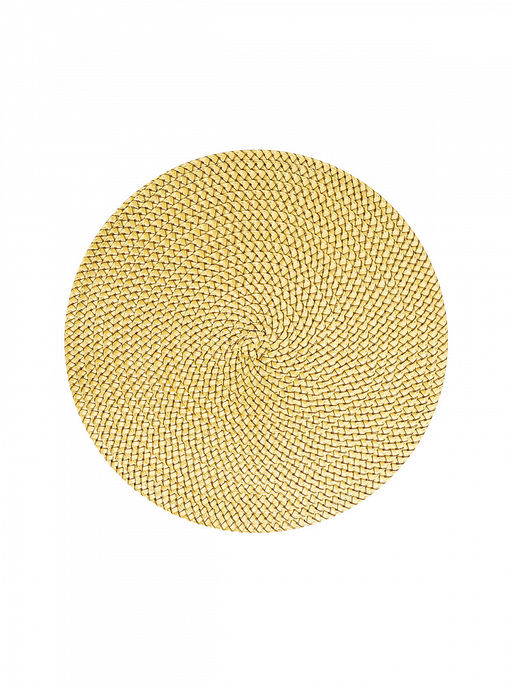 Салфетка сервировочная D38, 1 штука золото полипропилен