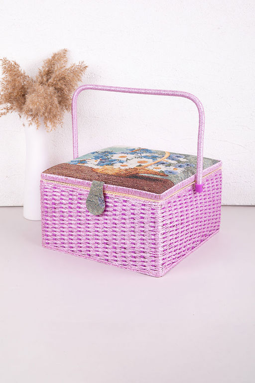 Gamma SBJ-005 шкатулка для швейных принадлежностей 31.5 х 31.5 х 19 см Ромашки  фото 6