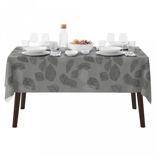 Скатерть 180х145см "Фабиан", длина стола до 140см, на 6 персон, рогожка, хлопок 171г/м2, упаковка классическая 28х41см, "Домашняя мода" (Россия)