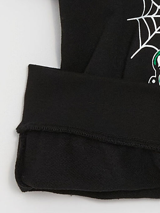 Mickey Mouse Bask?l? Uzun Kollu Erkek ?ocuk Hoodie - Waikiki фото 3